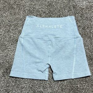 Alphalete revival seamless bike shorts XS light gray 3.5” inseam